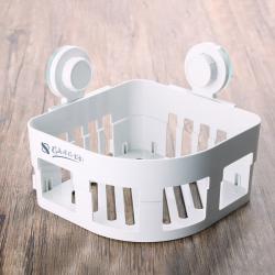 無(wú)痕吸盤轉(zhuǎn)角收納架  