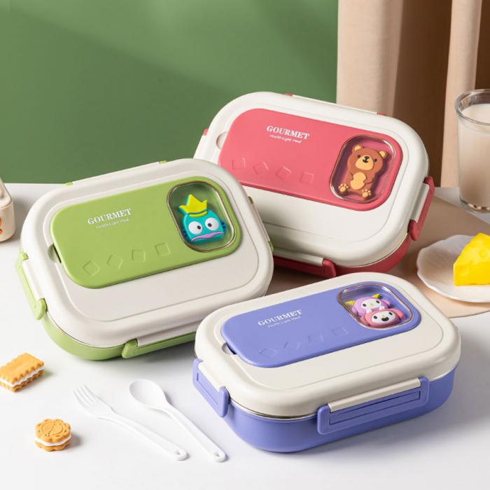 公仔飯盒(四格)/飯盒+湯碗(五格)